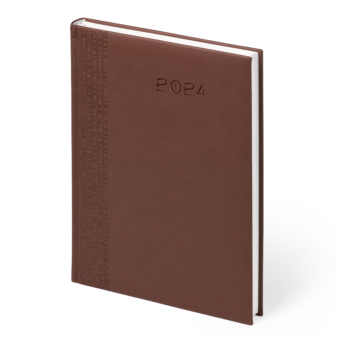 Agenda format B5 similicuir TOULOUSE marron
