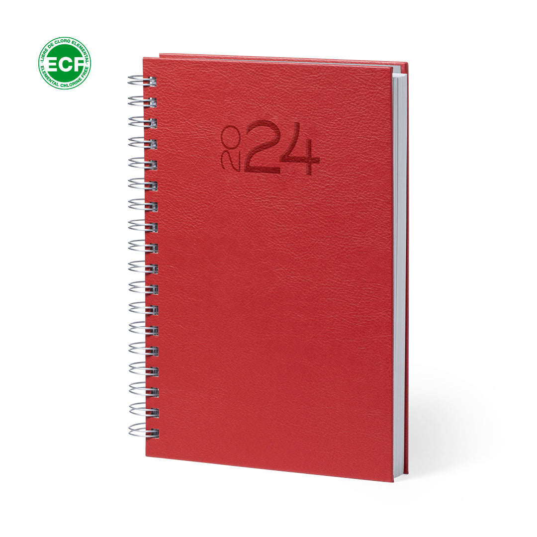 Agenda format b5 similicuir WAYRO rouge