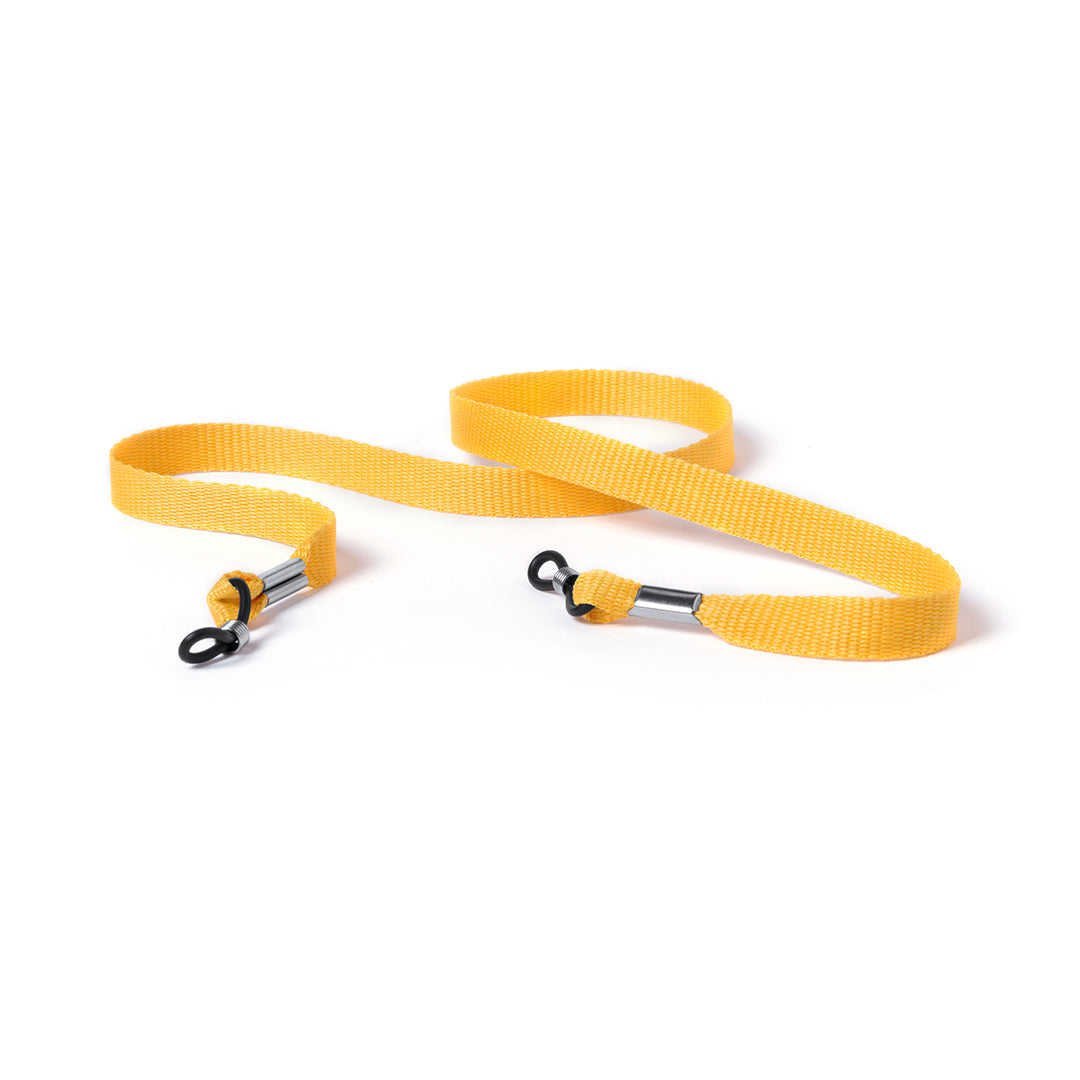 Bandelette de lunettes en polyester jaune