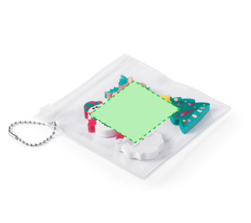 Gommes 4 pièces dessins de Noël FLOP