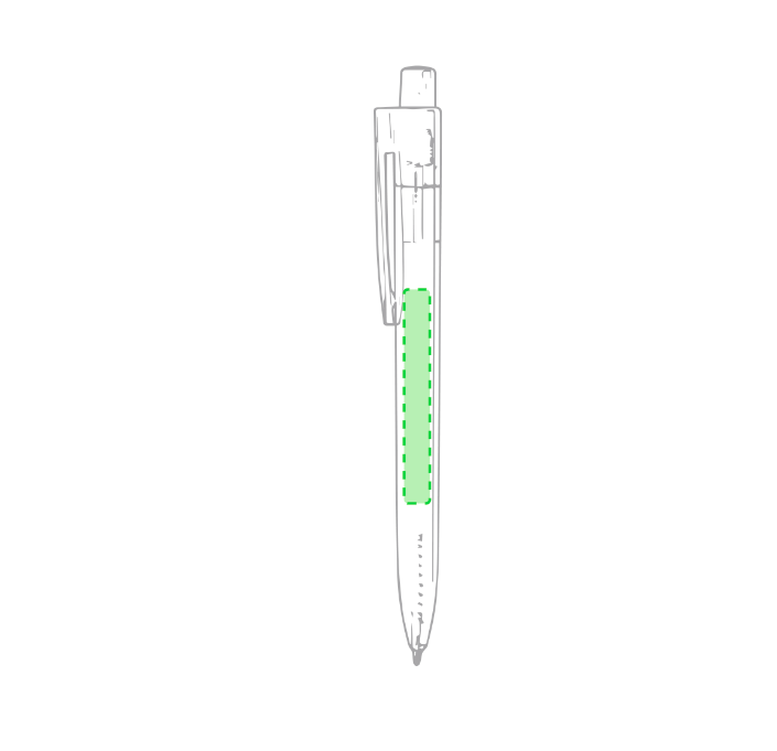 Stylo nature en RPET avec du plastique recyclé HISPAR