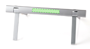 Support d'ordinateur portable pliable en aluminium avec étui suédine MORLON
