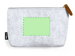 Trousse en feutrine rpet et similicuir BRICEX