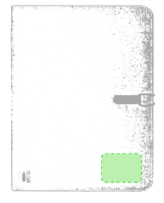 Porte documents bloc 20 feuilles, polyester 600d rpet SORGAX