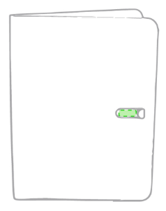 Porte documents, bloc de 20 feuilles en polyester et microfibre NECO