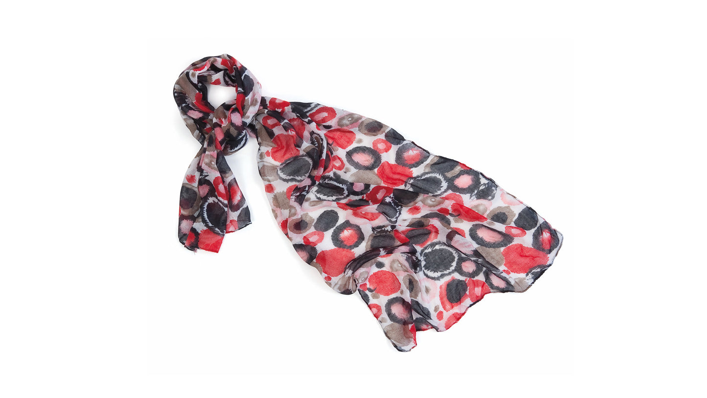 foulard avec des rond de couleurs