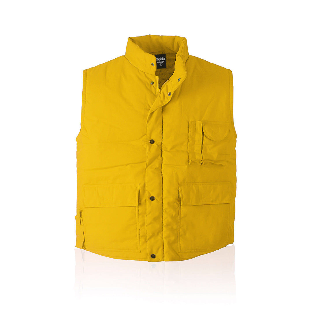 gilet sans manche jaune