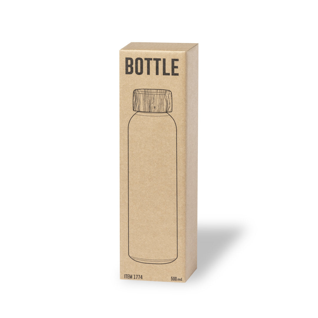 Gourde 500 ml corps en verre sans BPA KAORY