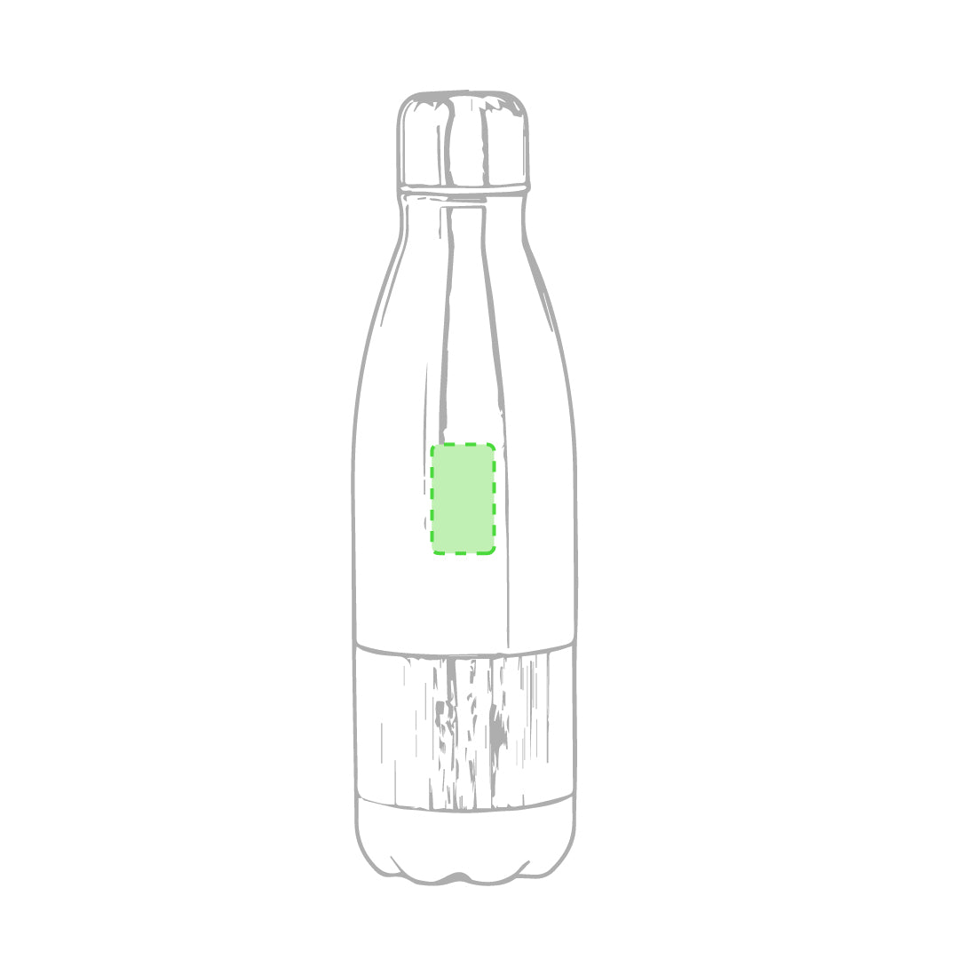 Gourde 750ml inoxydable finition mate bambou GUIVER