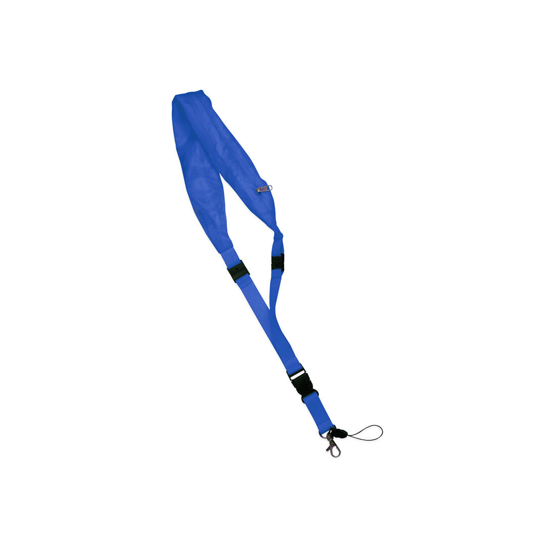 Lanyard en bleu en polyester résistant