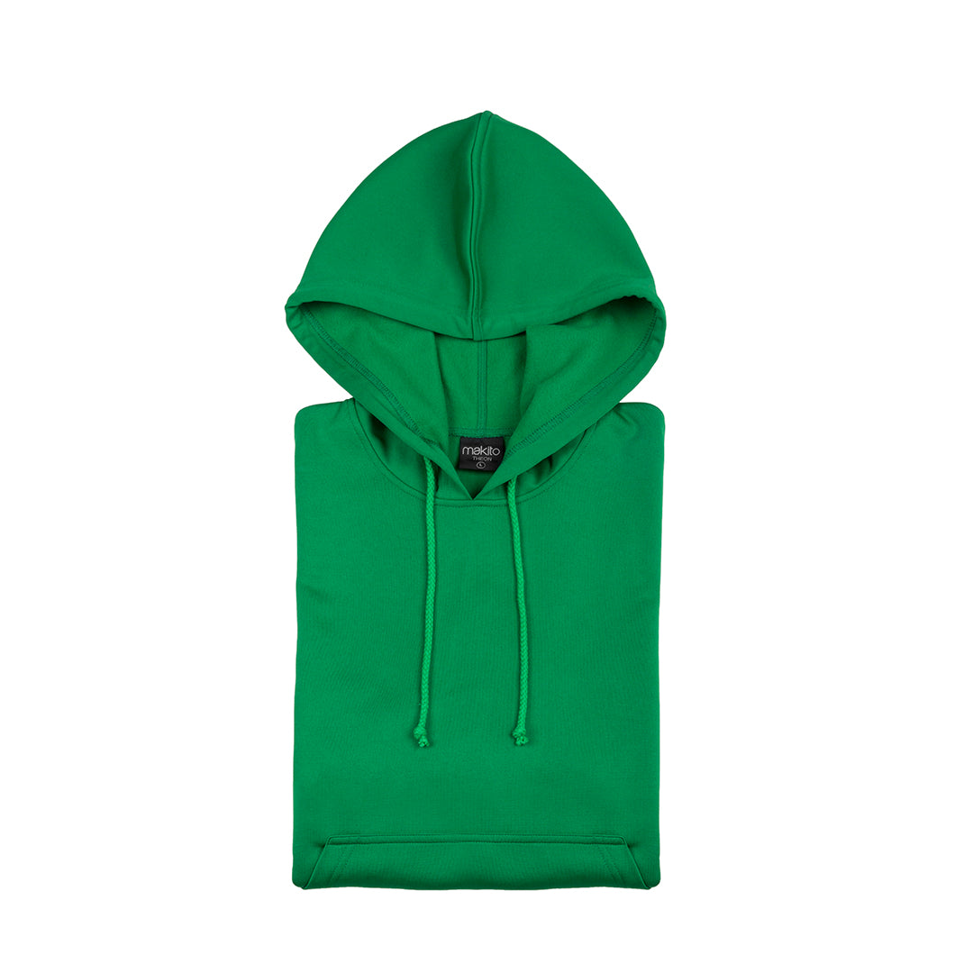 Sweat-Shirt vert sur un fond blanc