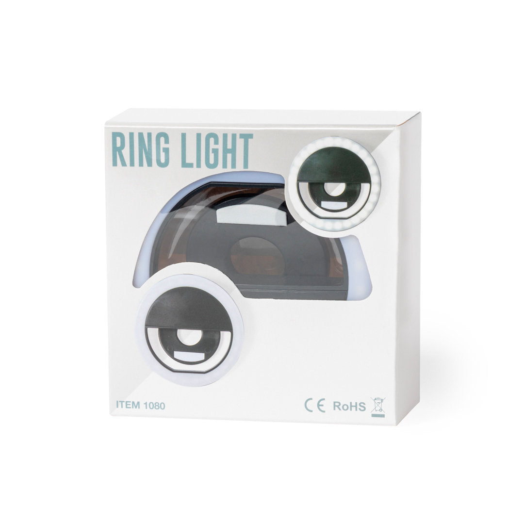 Anneau lumineux LED avec couplage pour smartphone, en ABS résistant PICMONT étui carton