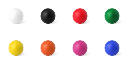 Balle antistress souple en PU brillant, options de couleurs éclatantes