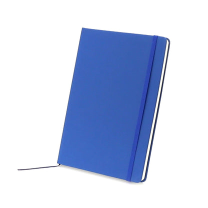 Bloc notes avec couverture rigide en cuir pu (similicuir), 100 feuilles CILUX bleu