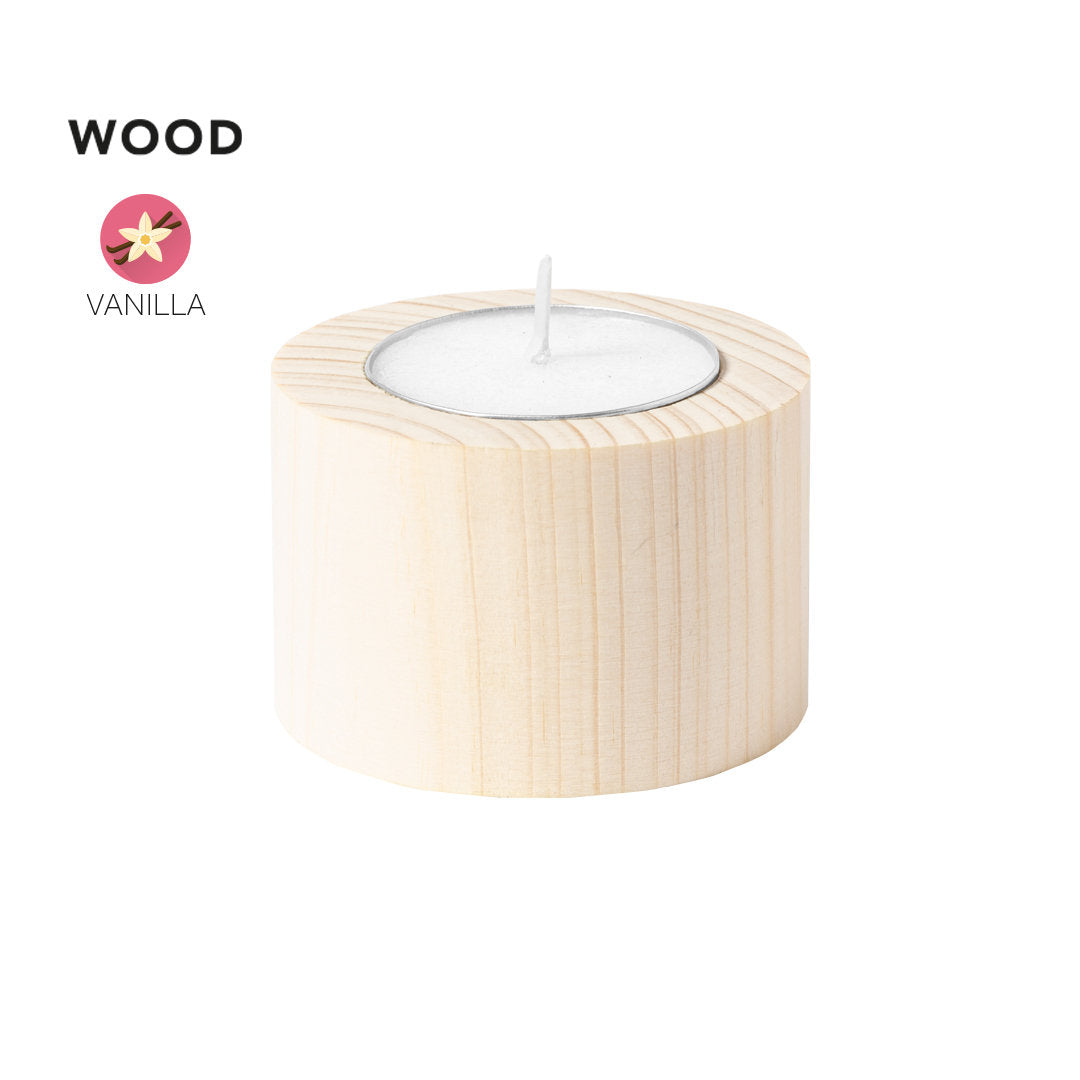 Bougies originale arome vanille en bois YIREN