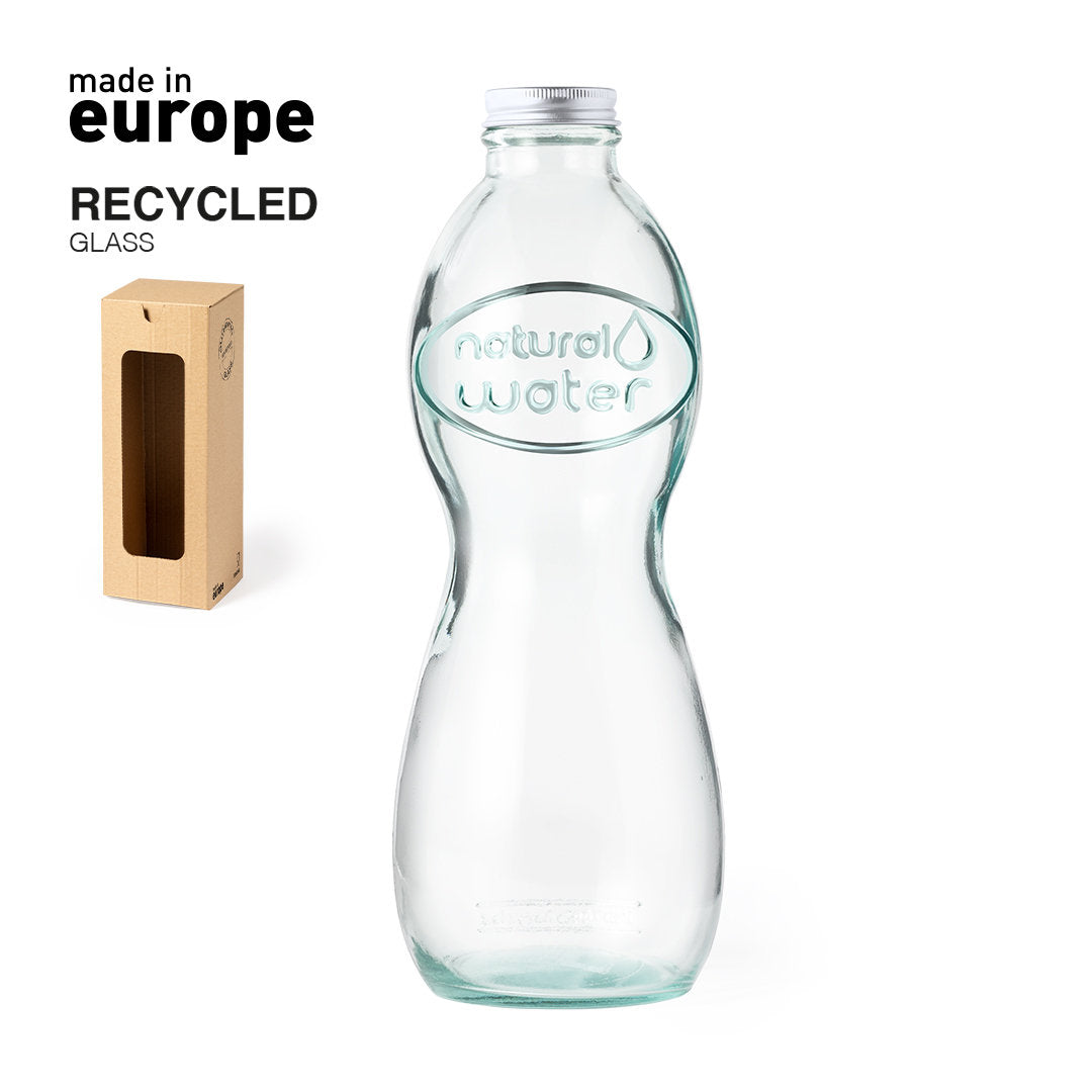 Bouteille 1l en verre recyclé LIMPIX – TRANS LASER