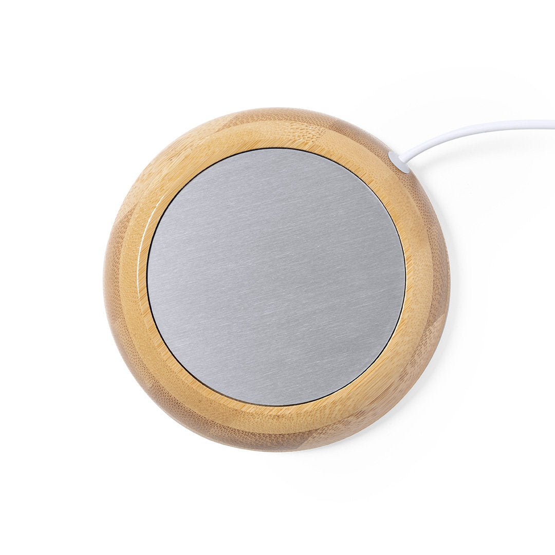 Chauffe tasse connexion usb en bambou