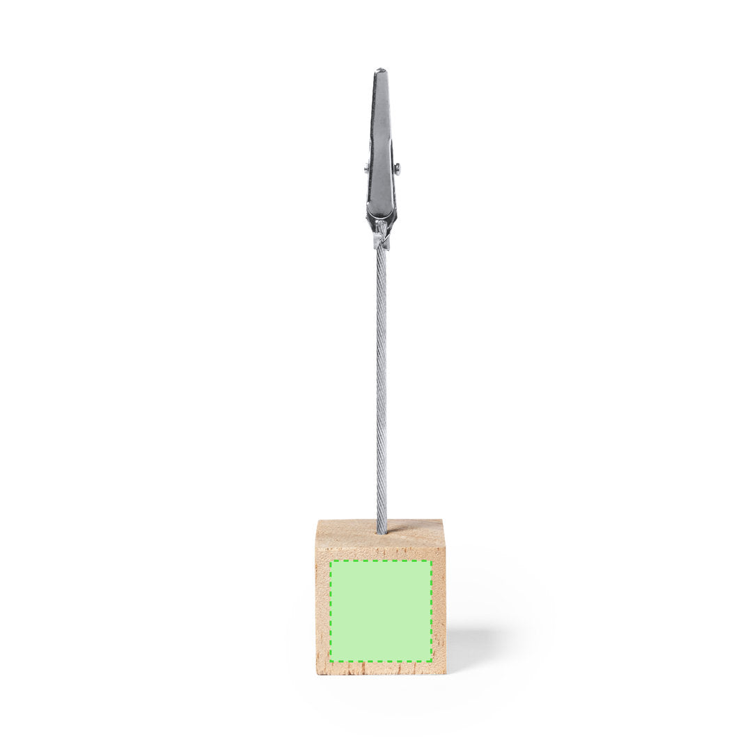 Clip SANNY avec base résistante en bois de pin naturel, tige en métal