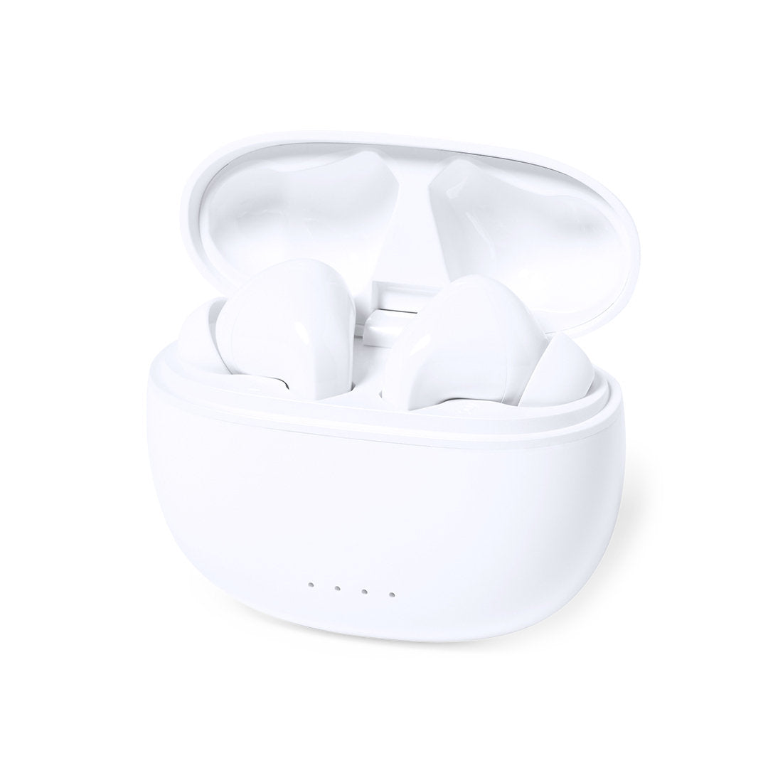 Écouteurs intra-auriculaires avec poste de charge 300 mAh MAINKY personnalisation logo
