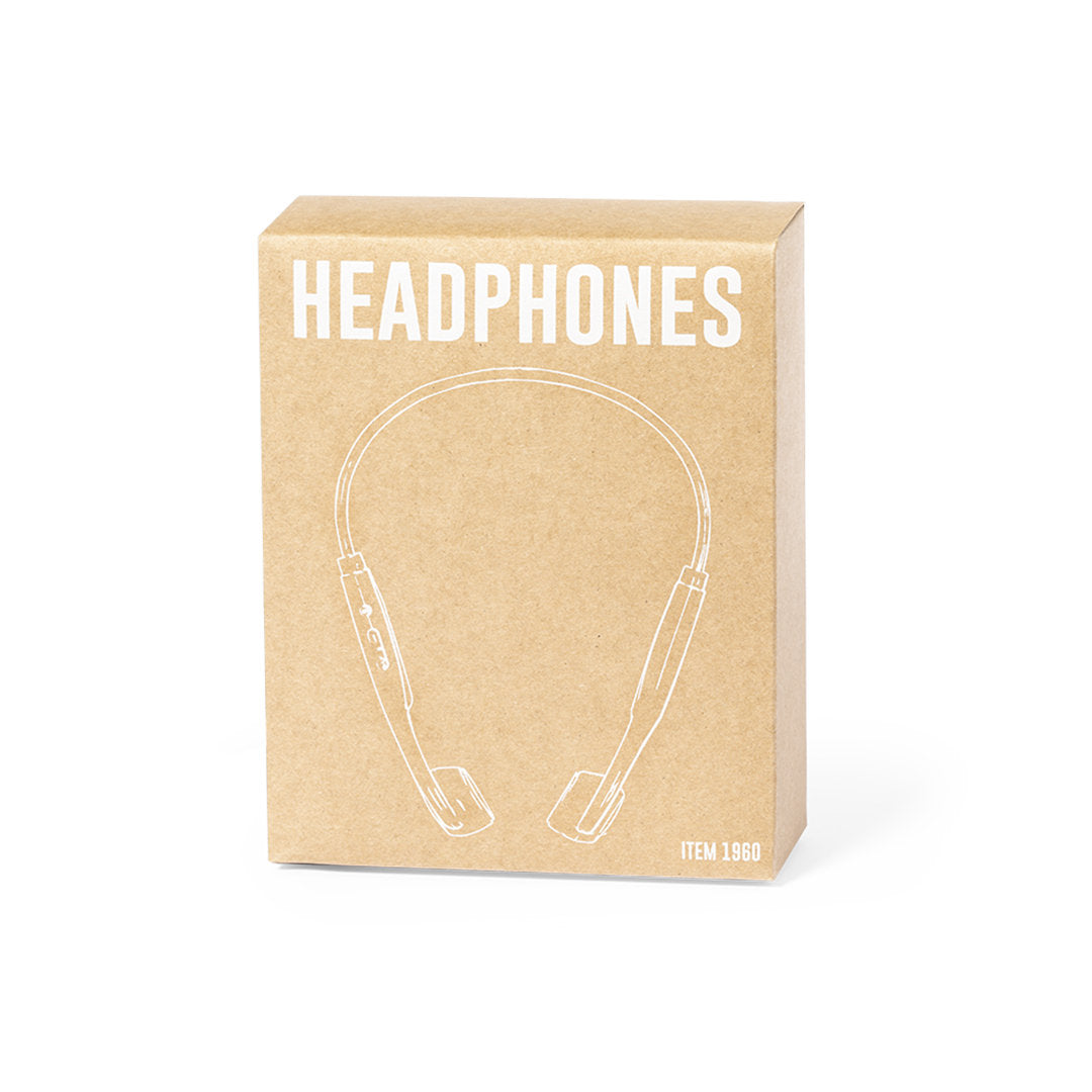 Écouteurs supra-aural avec connexion bluetooth, batterie 250 mAh HELTON étui carton