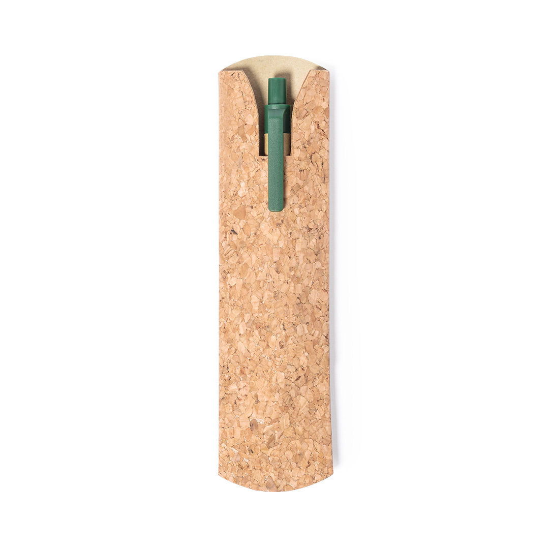 Etui à stylo en liège naturel BRUNIA