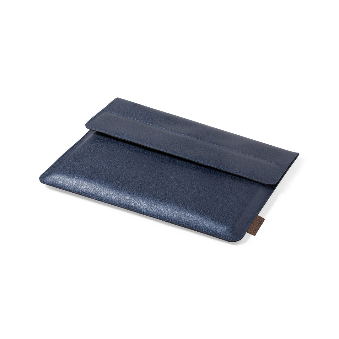 Housse pour ordinateur portable en rpet résistant rembourré en cuir recyclé KROLL
