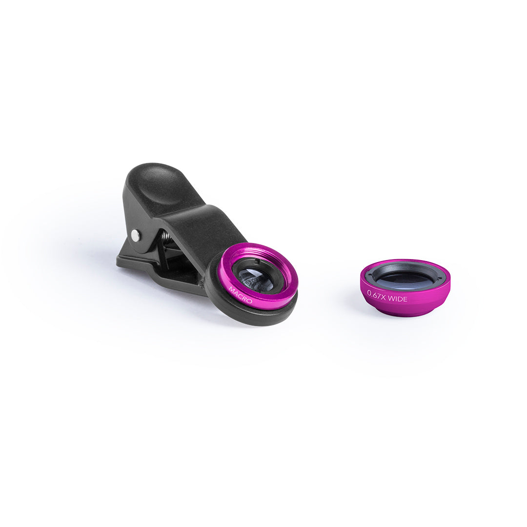 Lentilles universelles pour smartphone ajustables par pince DRIAN