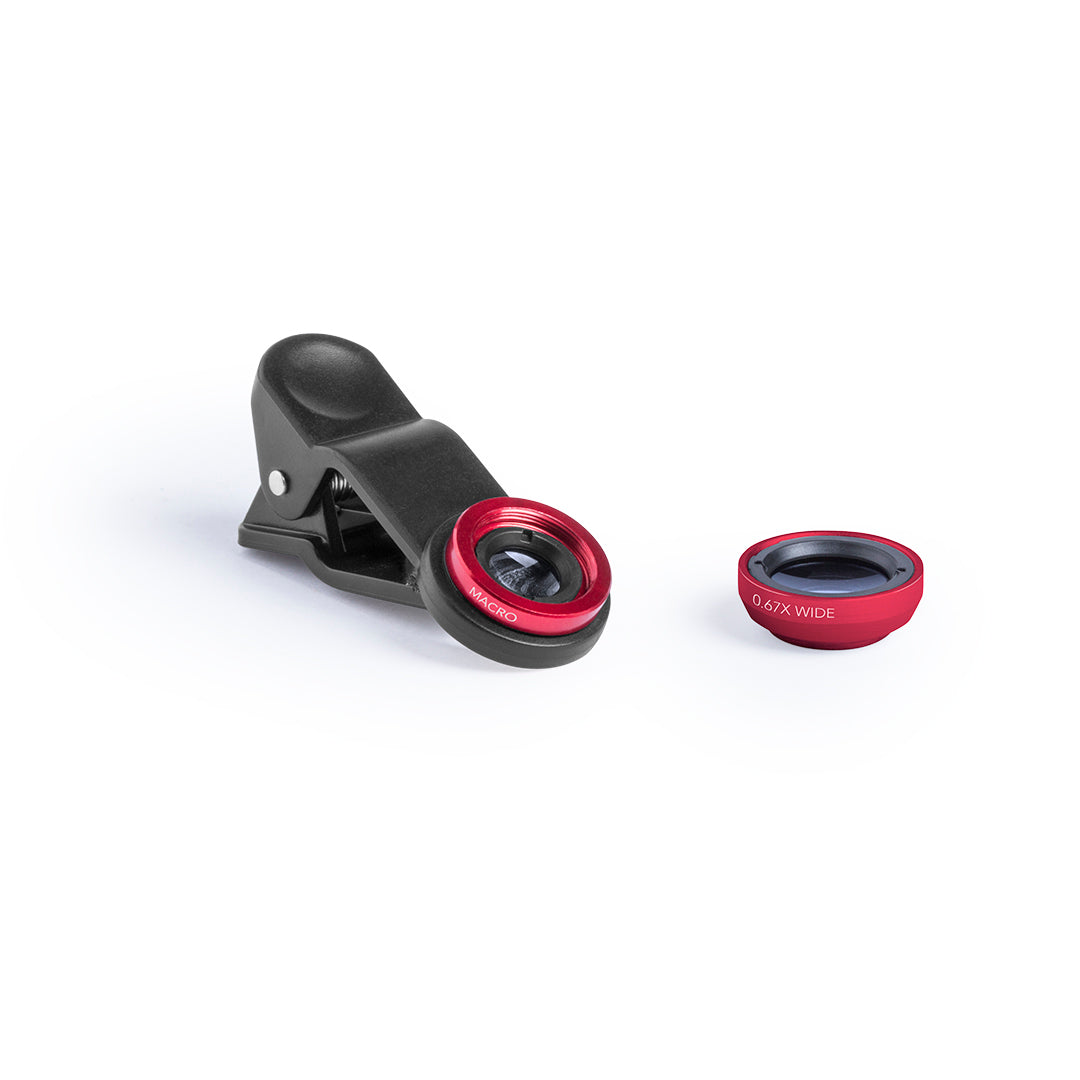 Lentilles universelles pour smartphone ajustables par pince DRIAN