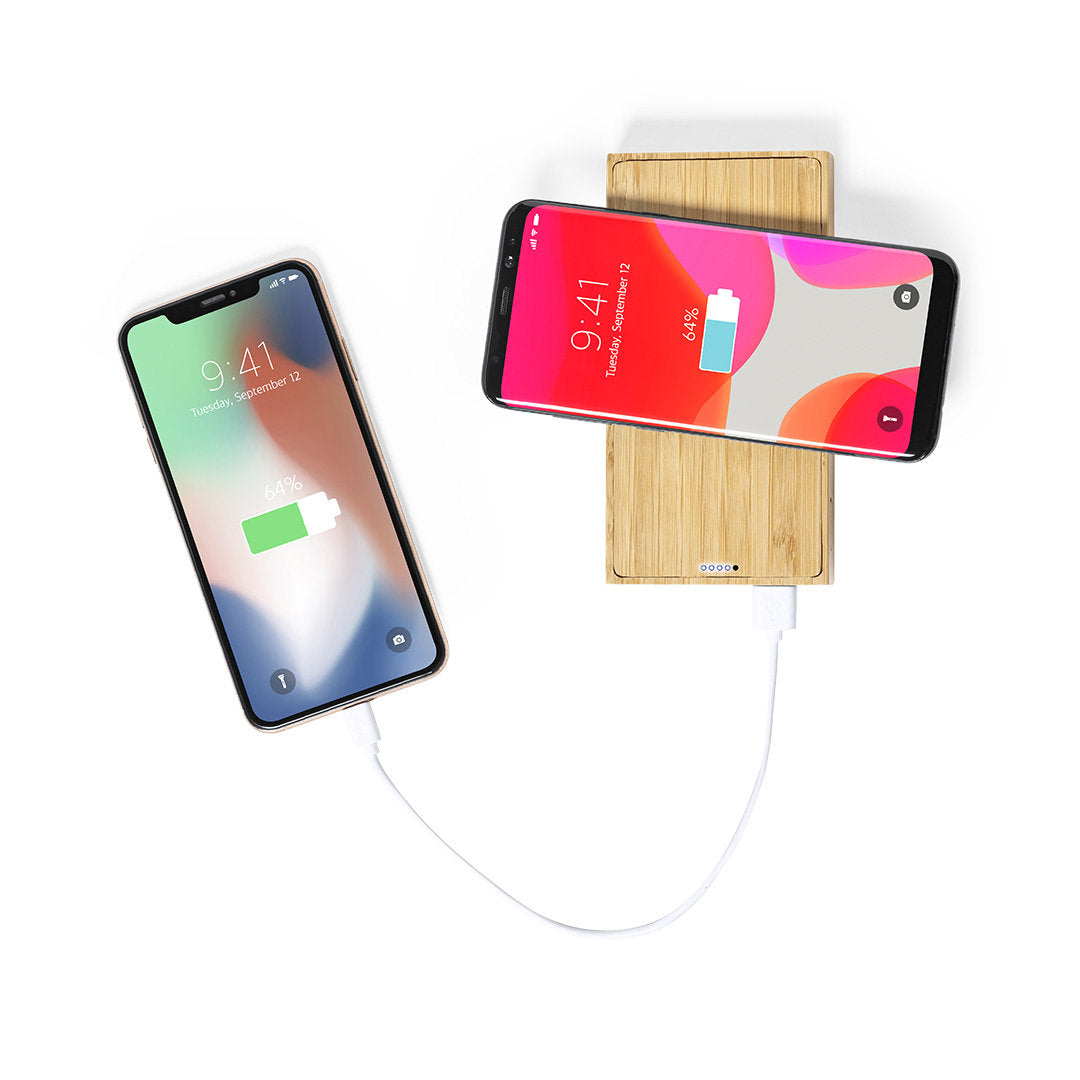 Power bank 10 000 mAh en bambou DIUK
