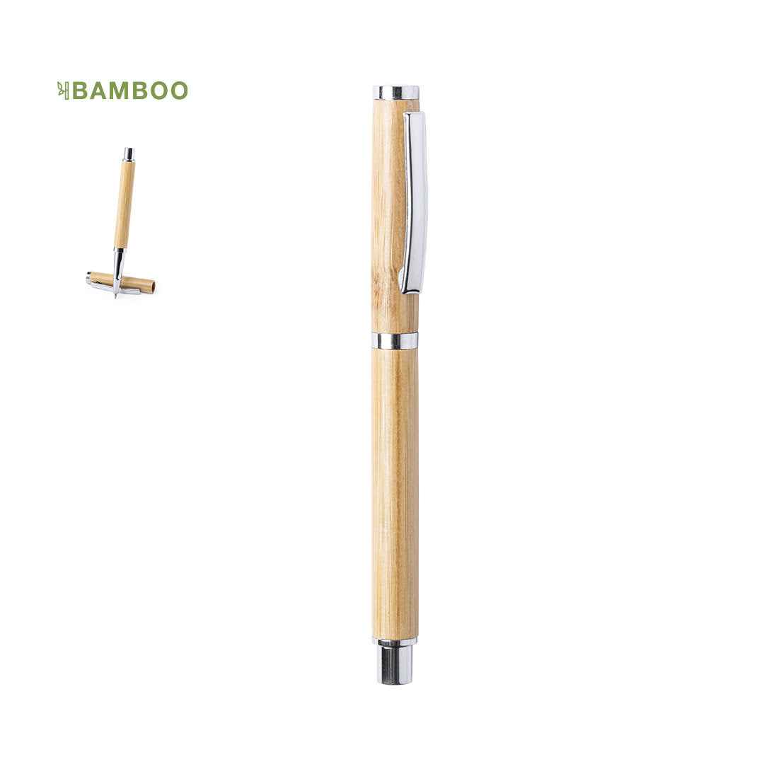 Roller de ligne nature avec un élégant capuchon, combinant fonctionnalité et style personnalisable logo entreprise