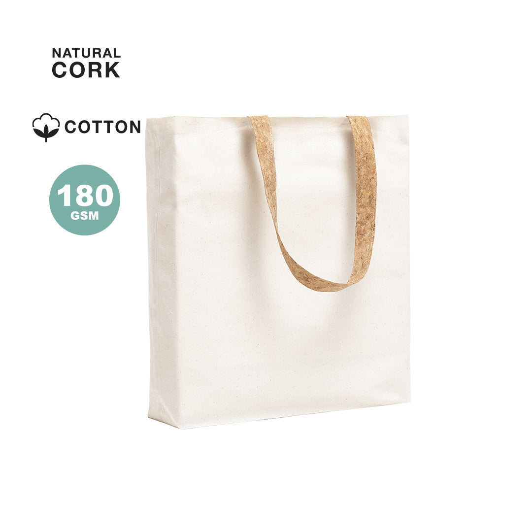 Sac 100% coton poignées en liège TUAREY