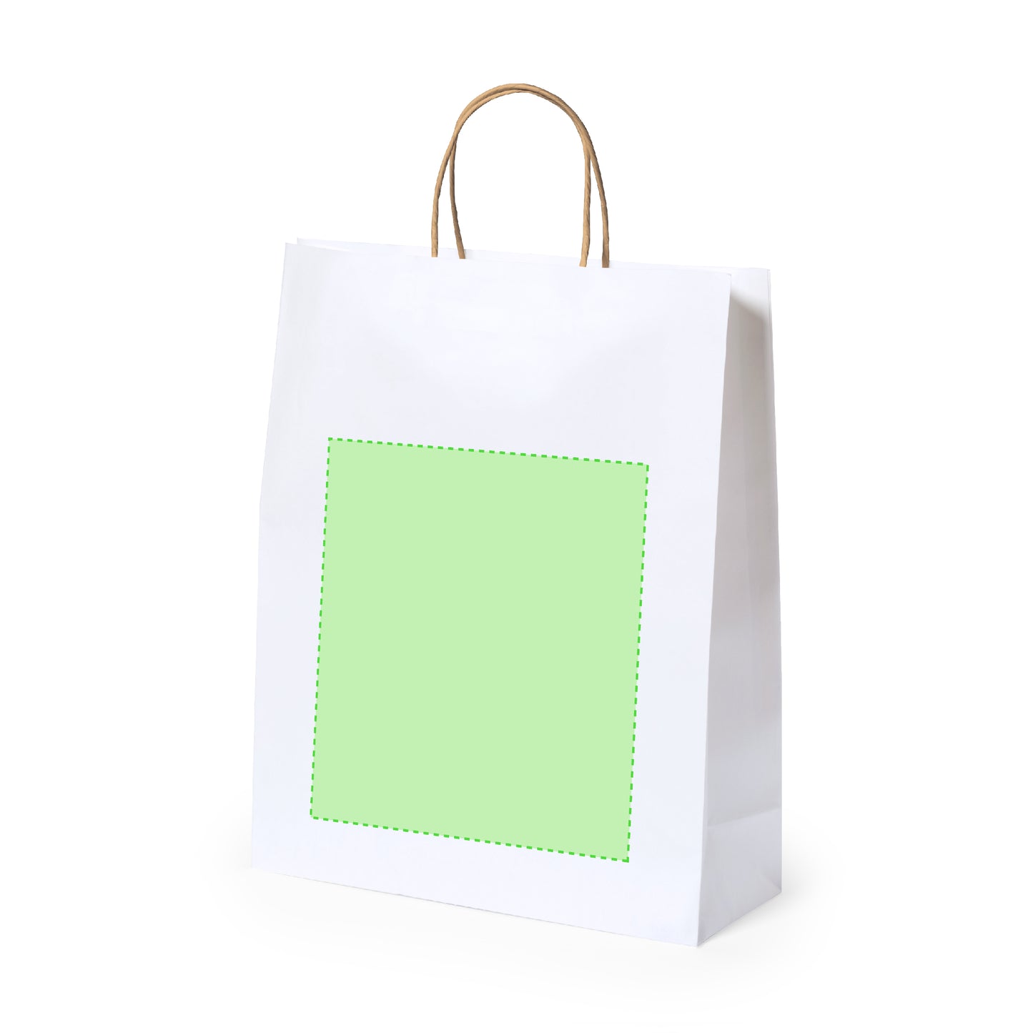 Sac en papier recyclé 100g/m2 anses courtes renforcées CYNTHIA