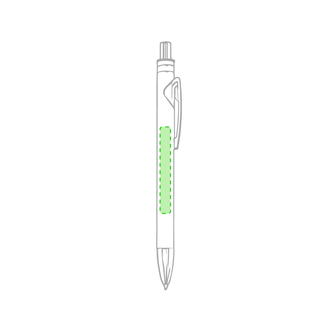 Stylo à bouton-poussoir avec corps en aluminium WENCEX
