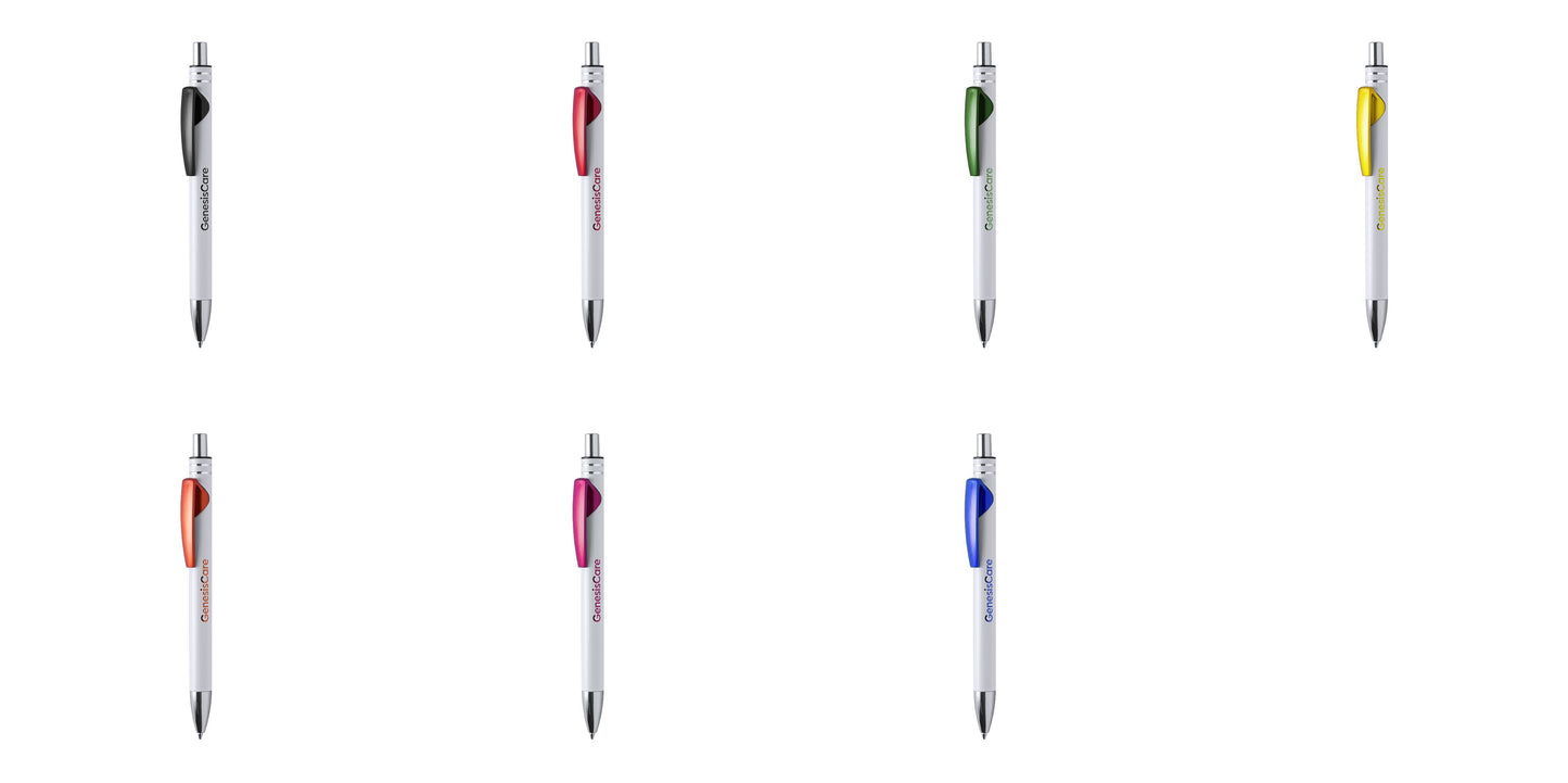 Stylo à bouton-poussoir avec corps en aluminium WENCEX
