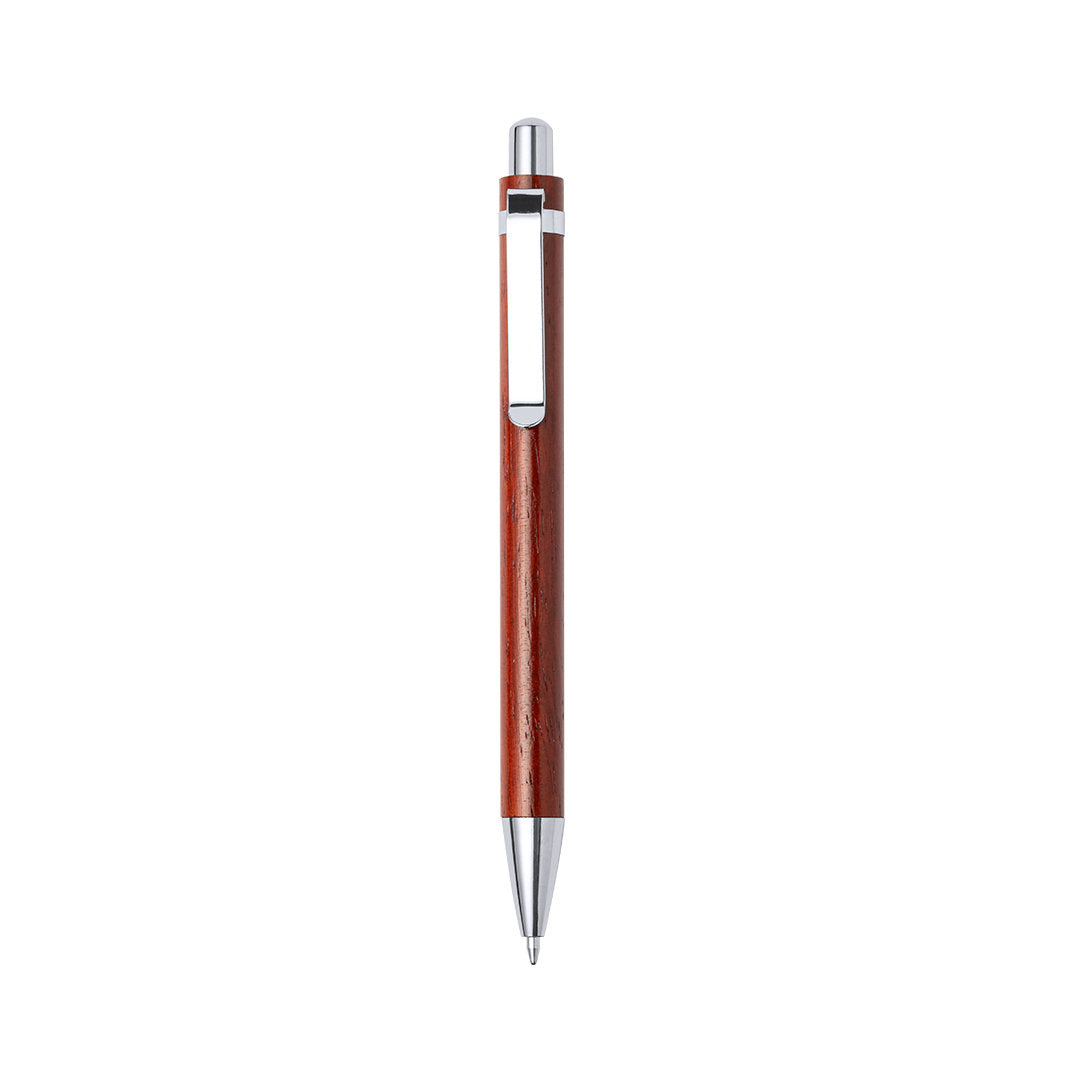 Stylo avec corps en bois, bouton poussoir CARONY