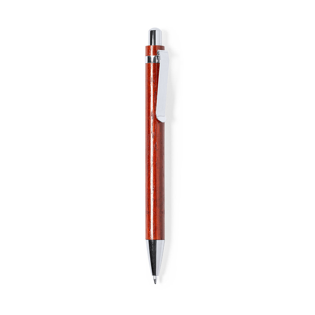 Stylo avec corps en bois, bouton poussoir CARONY