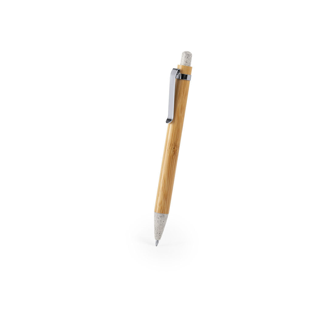 Stylo bille avec poussoir en bambou TREPOL