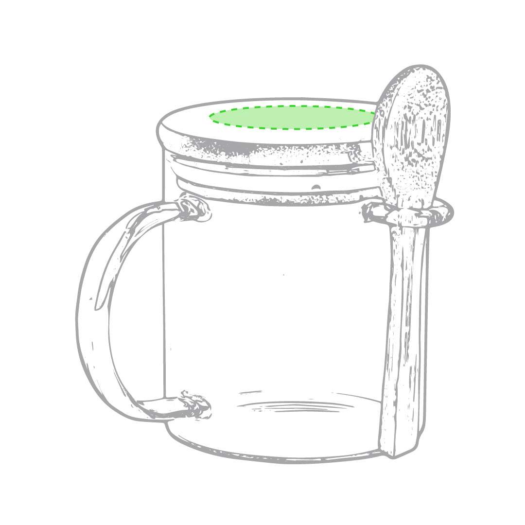 Tasse 420 ml avec cuillère et en bambou KIPAL