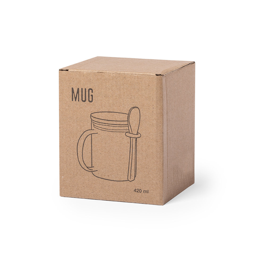 Tasse 420 ml avec cuillère et en bambou KIPAL