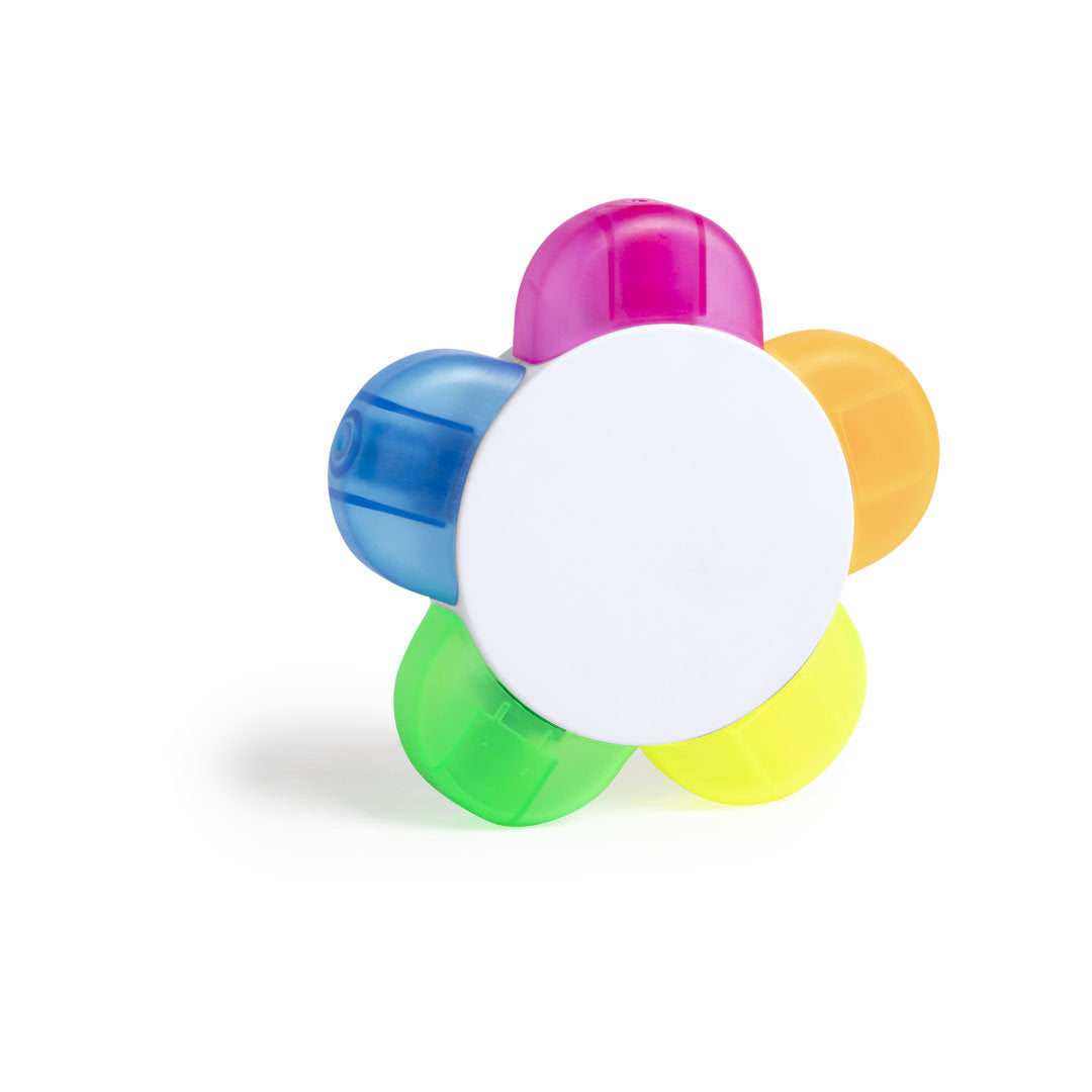 Set de surligneurs en forme de fleurs HINDAL personnalisable logo entreprise