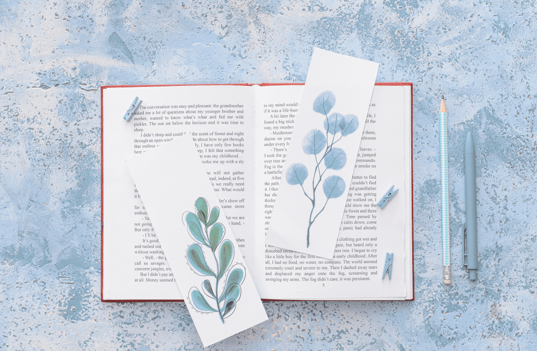 marque pages sur un livre