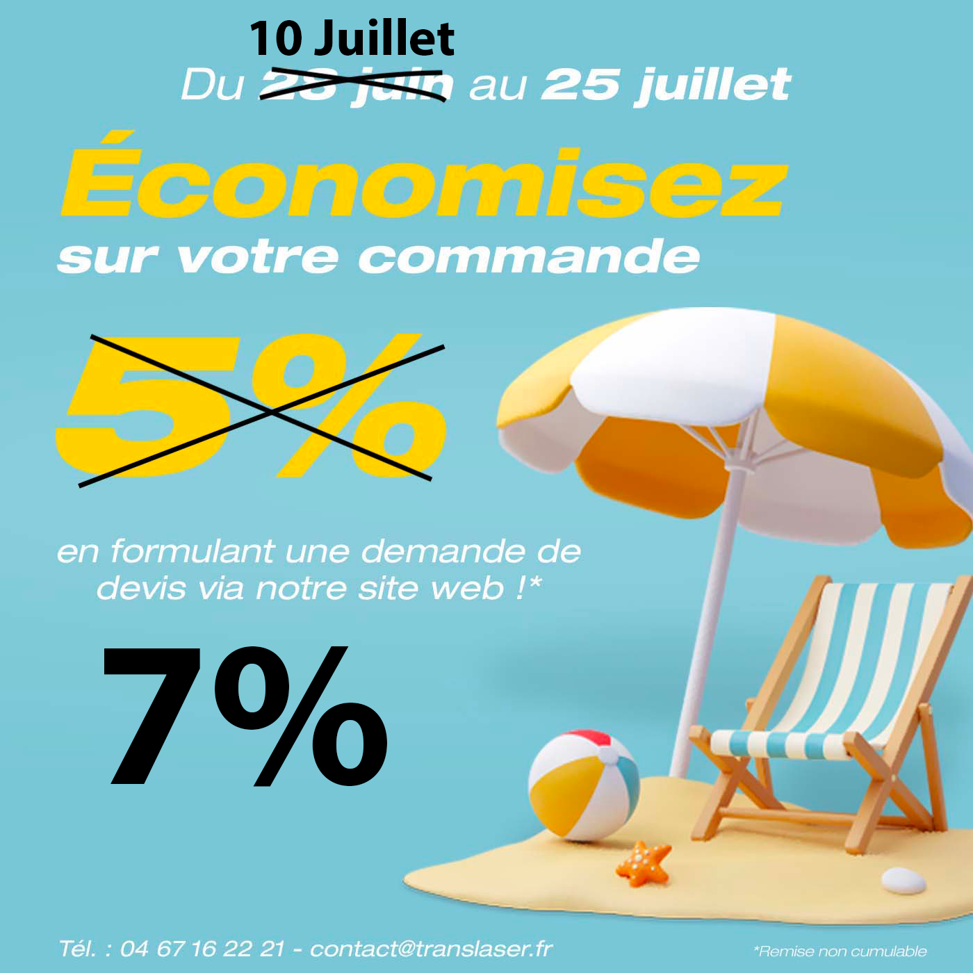 économisez 7% sur votre commande si vous passez un devis via le site web