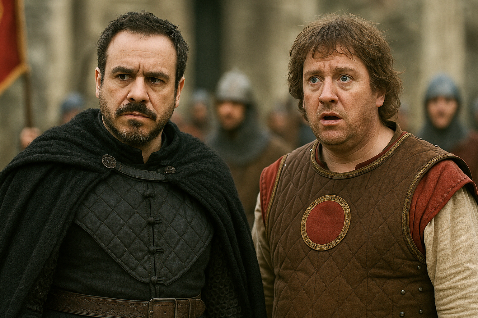 arthur et perceval, representation des personnages de kaamelott