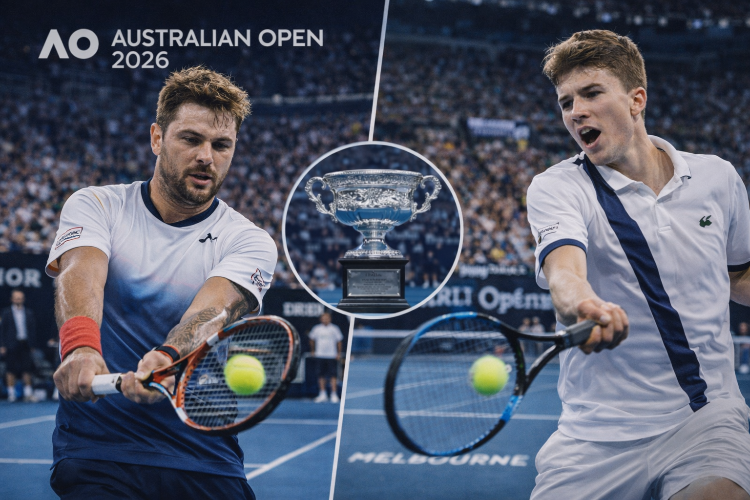 australian open 2026 deux tennisman se battent pour la coupe