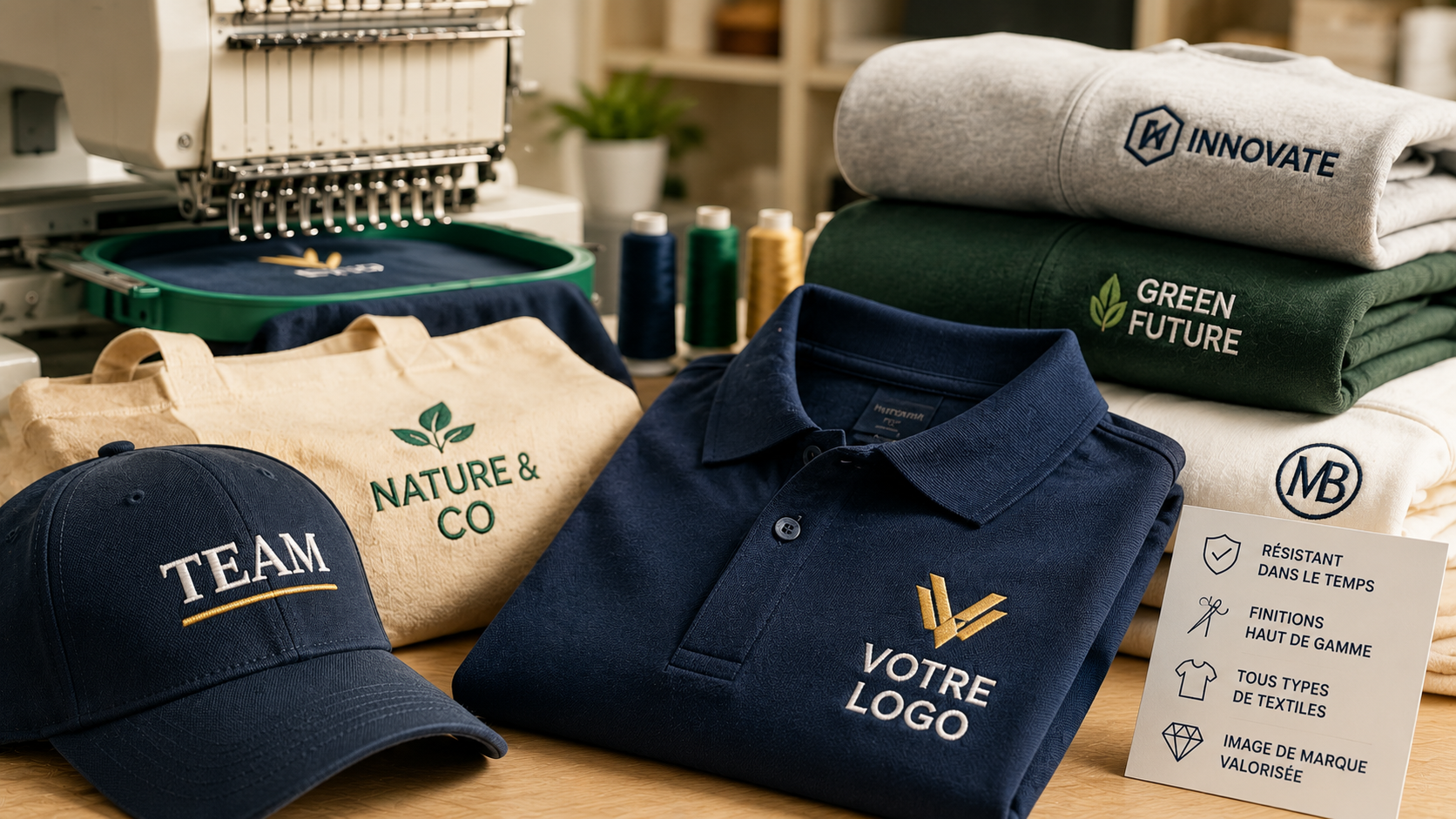 broderie personnalisée de qualité