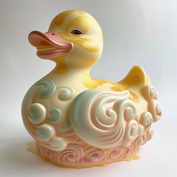 Petit canard en pvc personnalisable trans laser