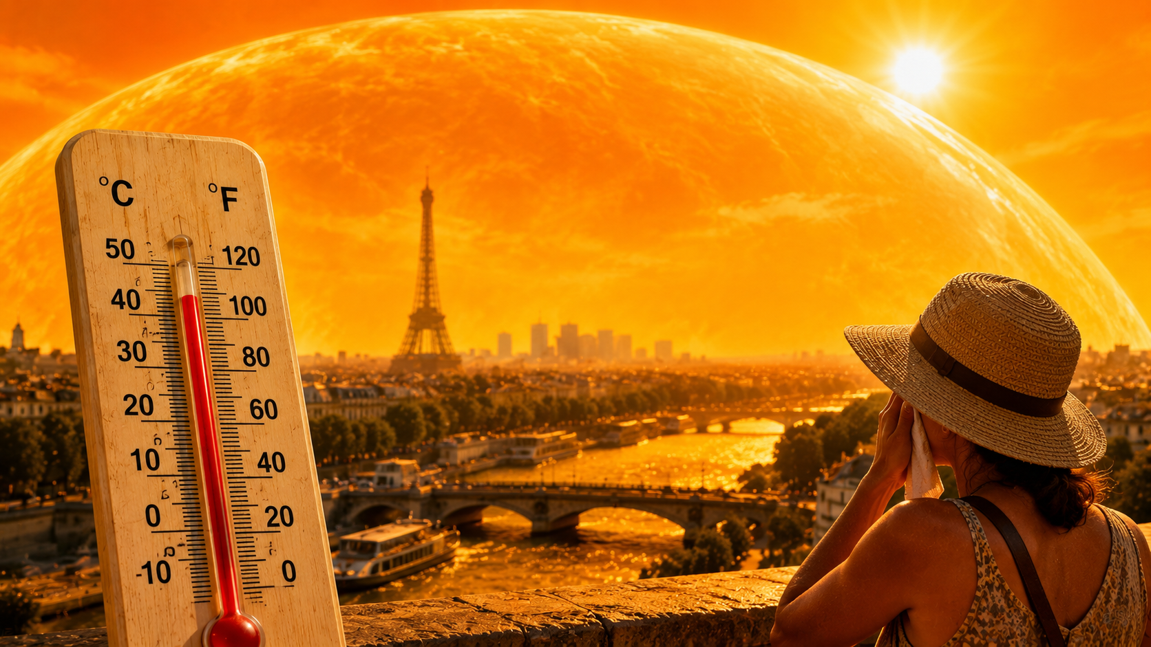 chaleur intense sur la ville