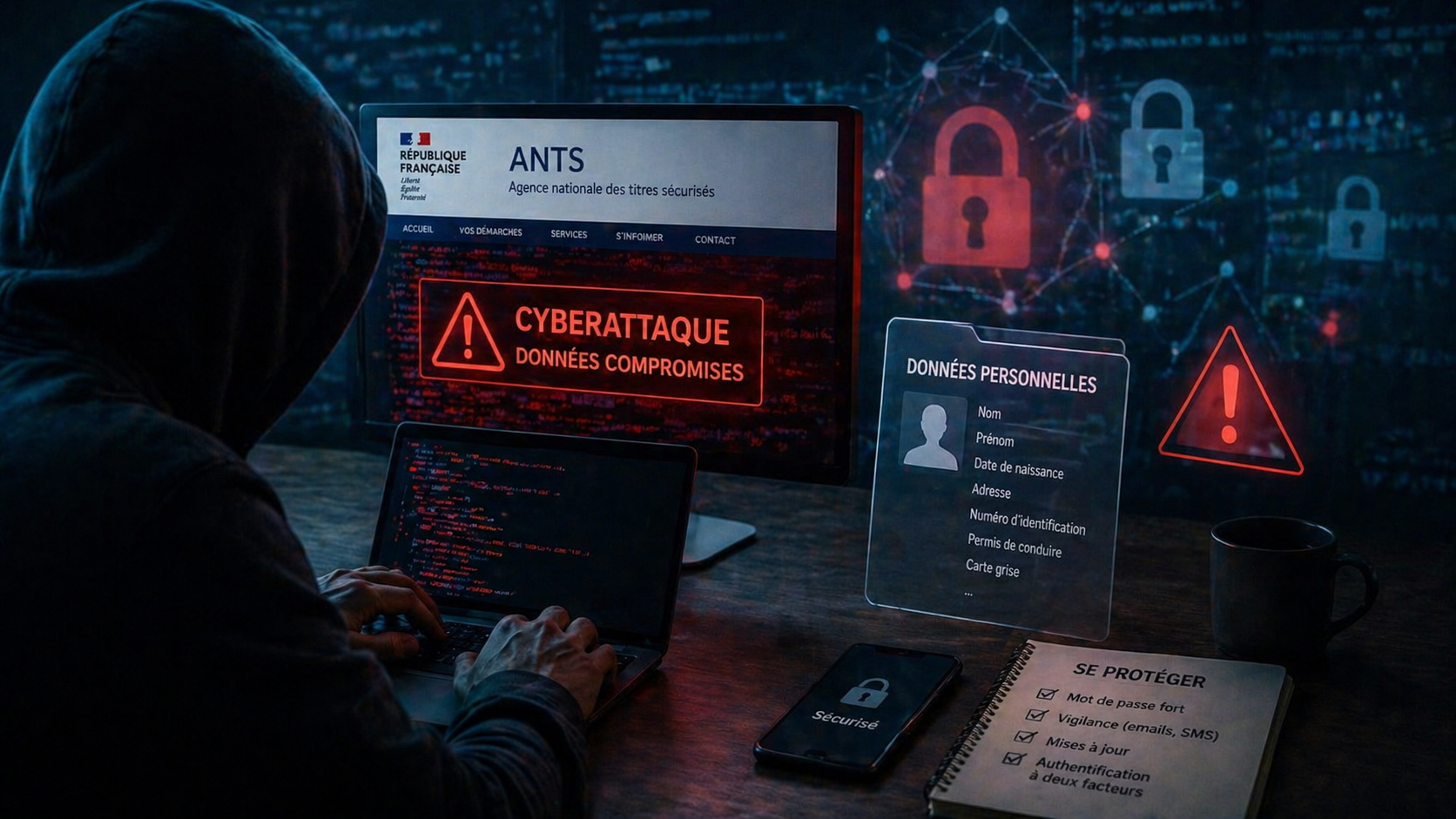 cyberattaque sur données sensibles