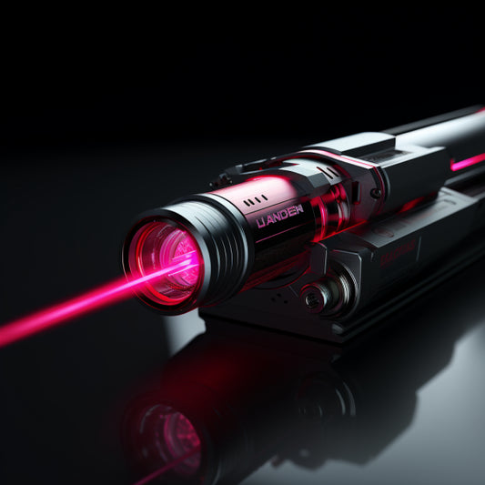 faisceau laser sortant d'un pointeur laser personnalisable