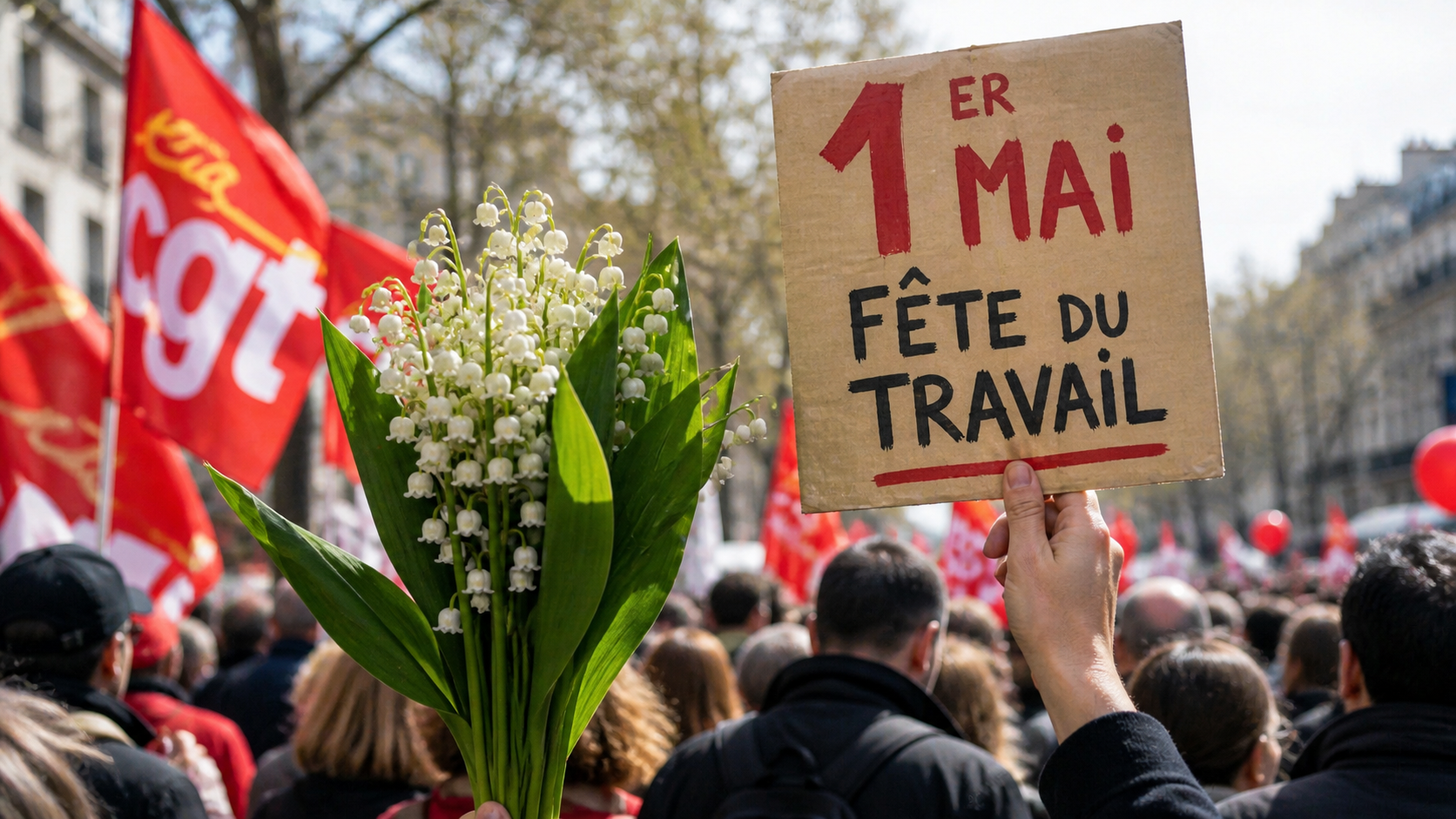 fete du traval en manifestation